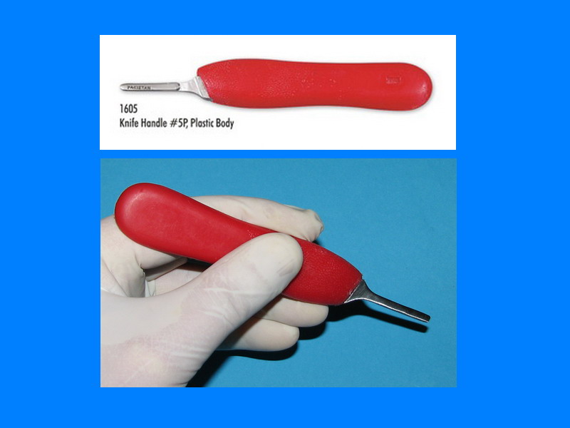 GM1605 Scalpel Handle #5P - (Plastic)